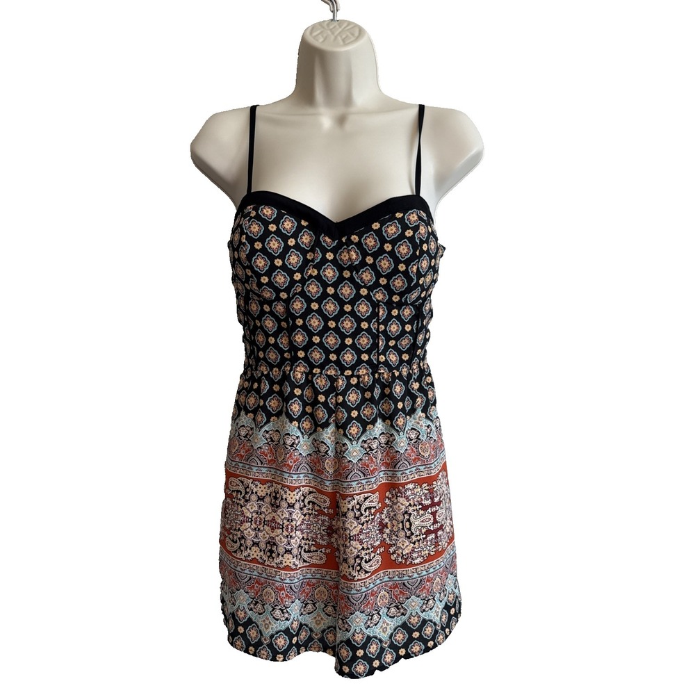 Exhilaration Y2K Romper Sweetheart Neckline Spaghetti Straps Size M Coquette